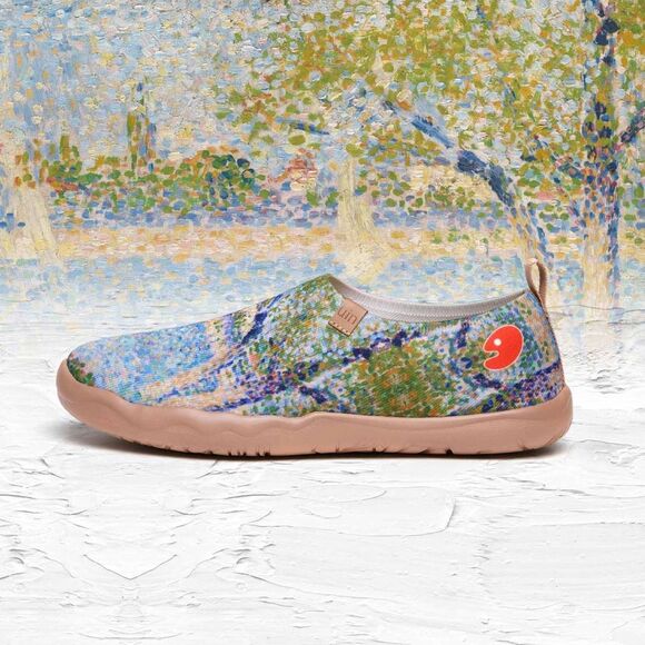 UIN Men\'s Walking Shoes Slip On Sneaker Toledo (Georges Seurat The Seine seen) main image 4